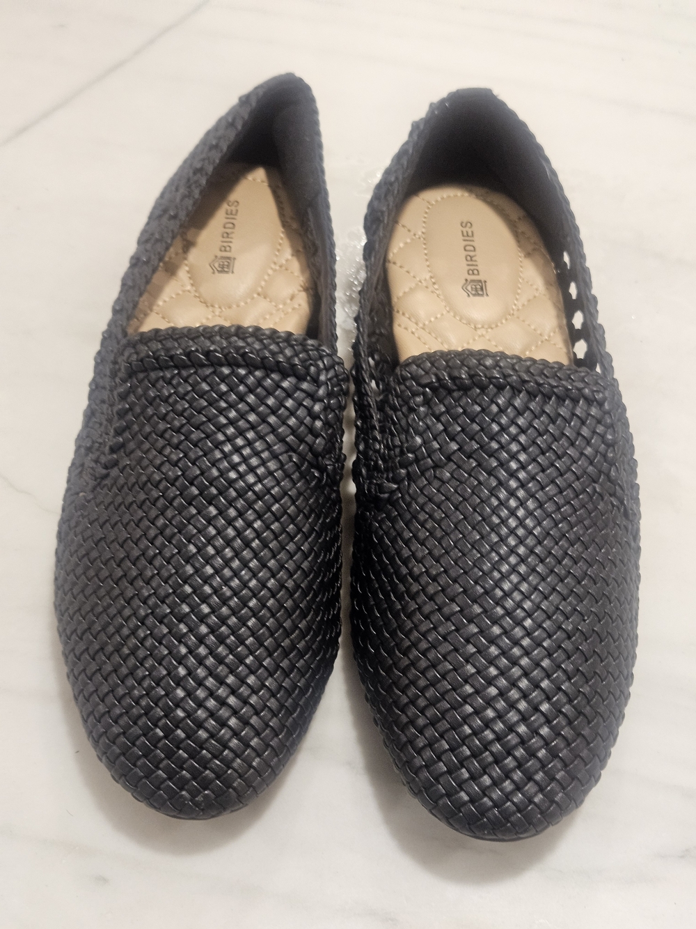 Birdies The Starling Woven Black Loafers 7